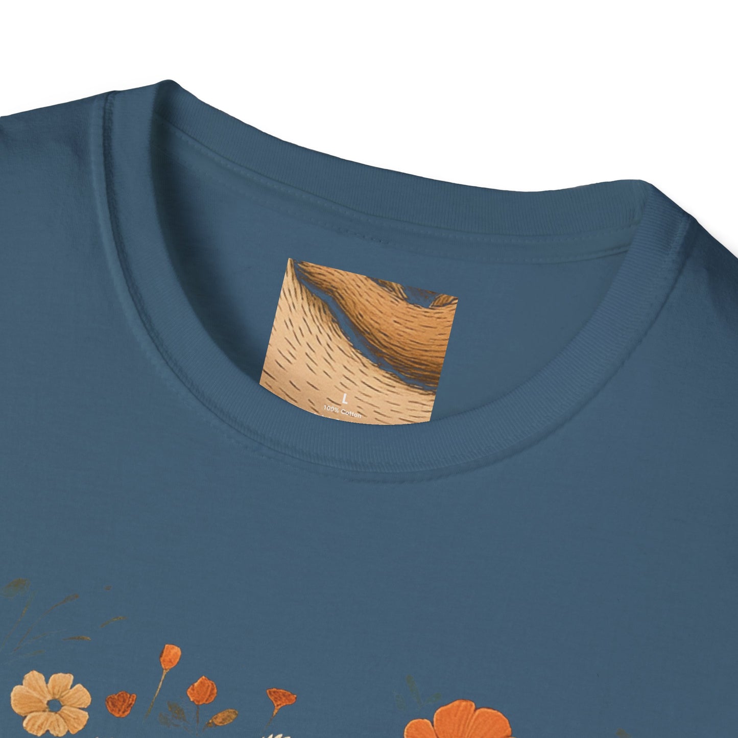 Mama Bear and Baby Bear T-Shirt with Wildflower Design