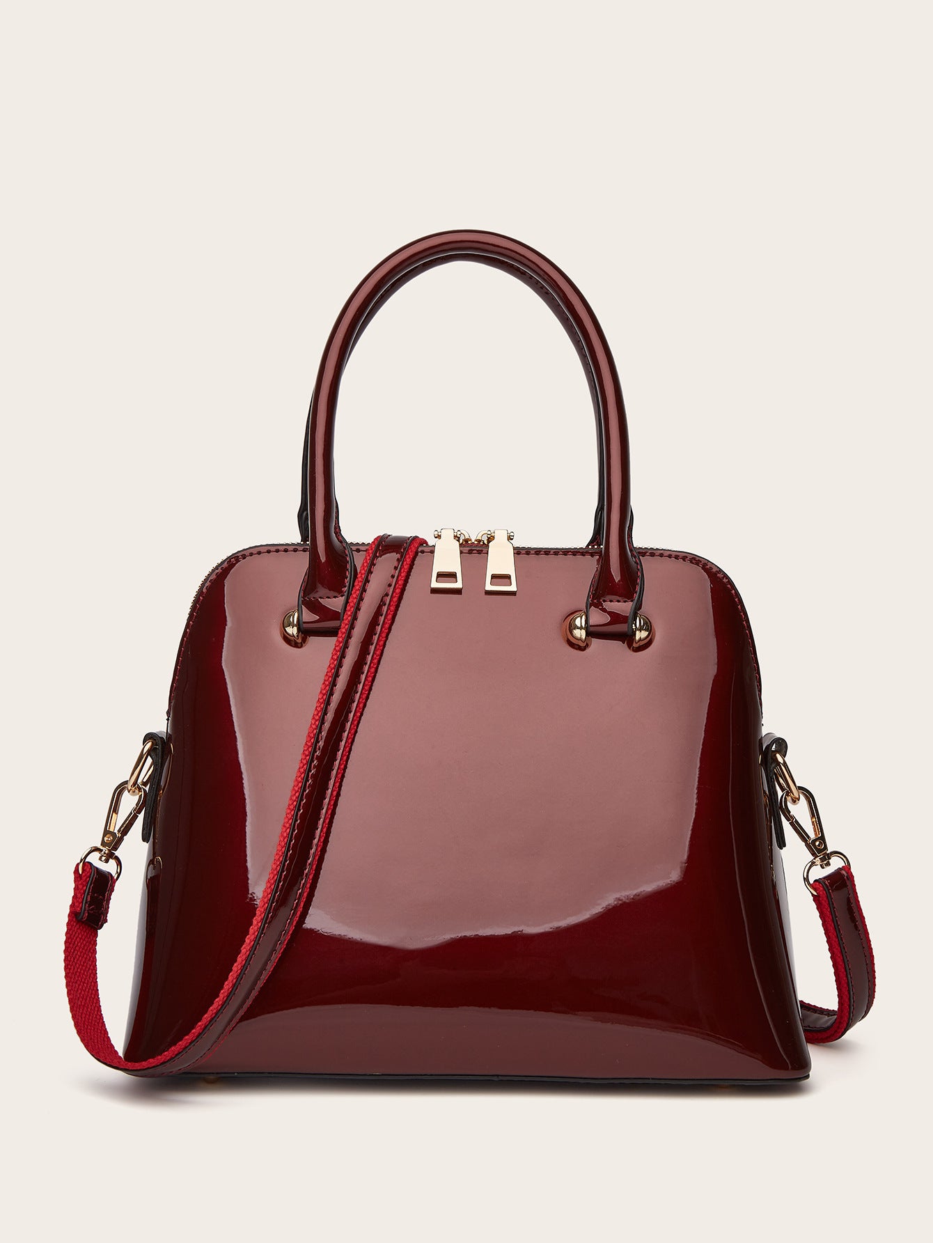 Women's Shiny Tote Shoulder Bag