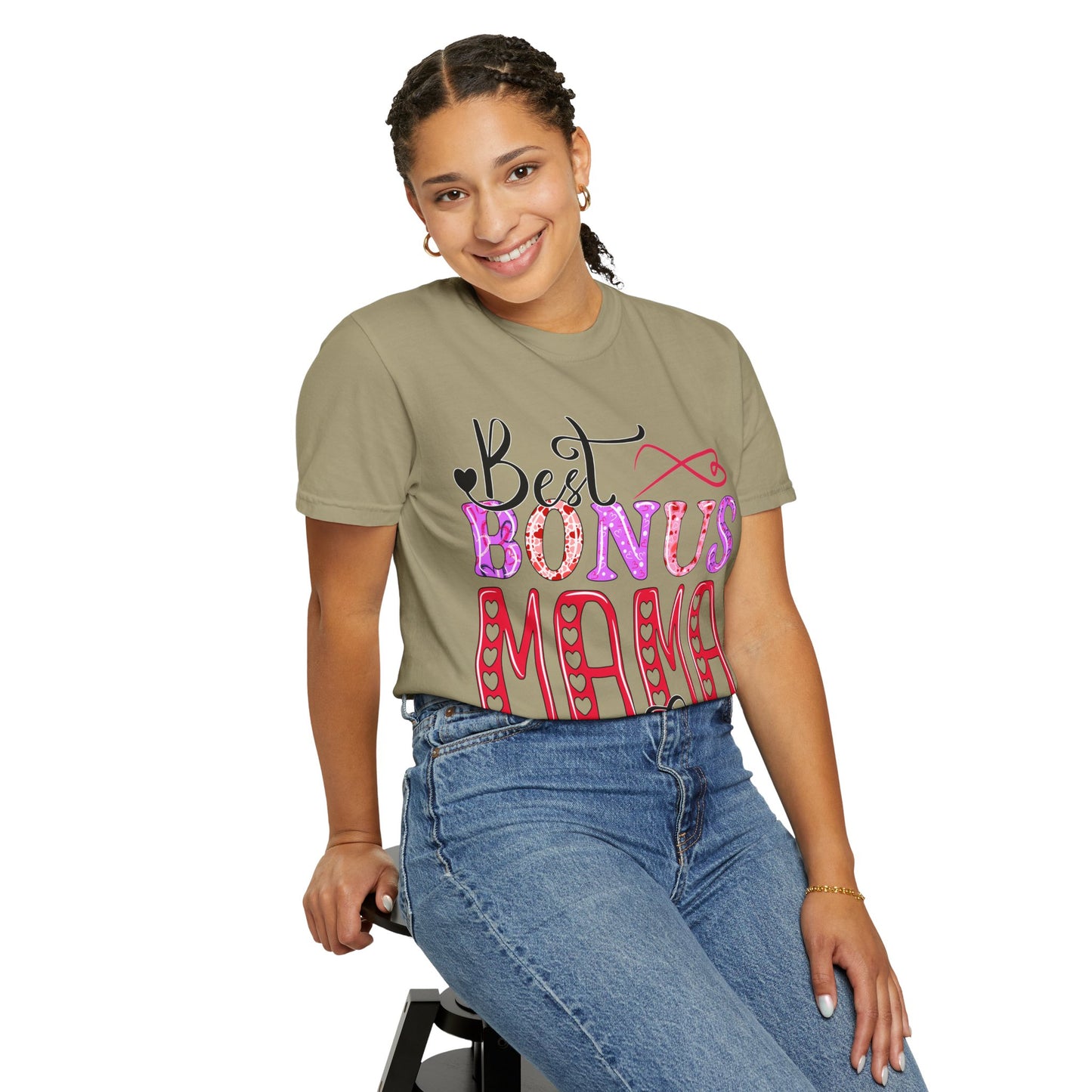 Garment-Dyed T-shirt - Best Bonus Mama Ever