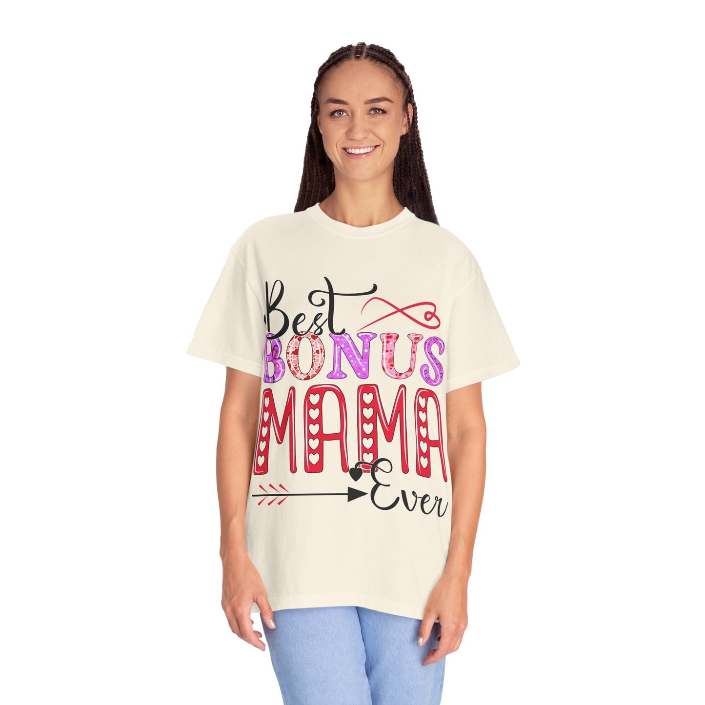Garment-Dyed T-shirt - Best Bonus Mama Ever