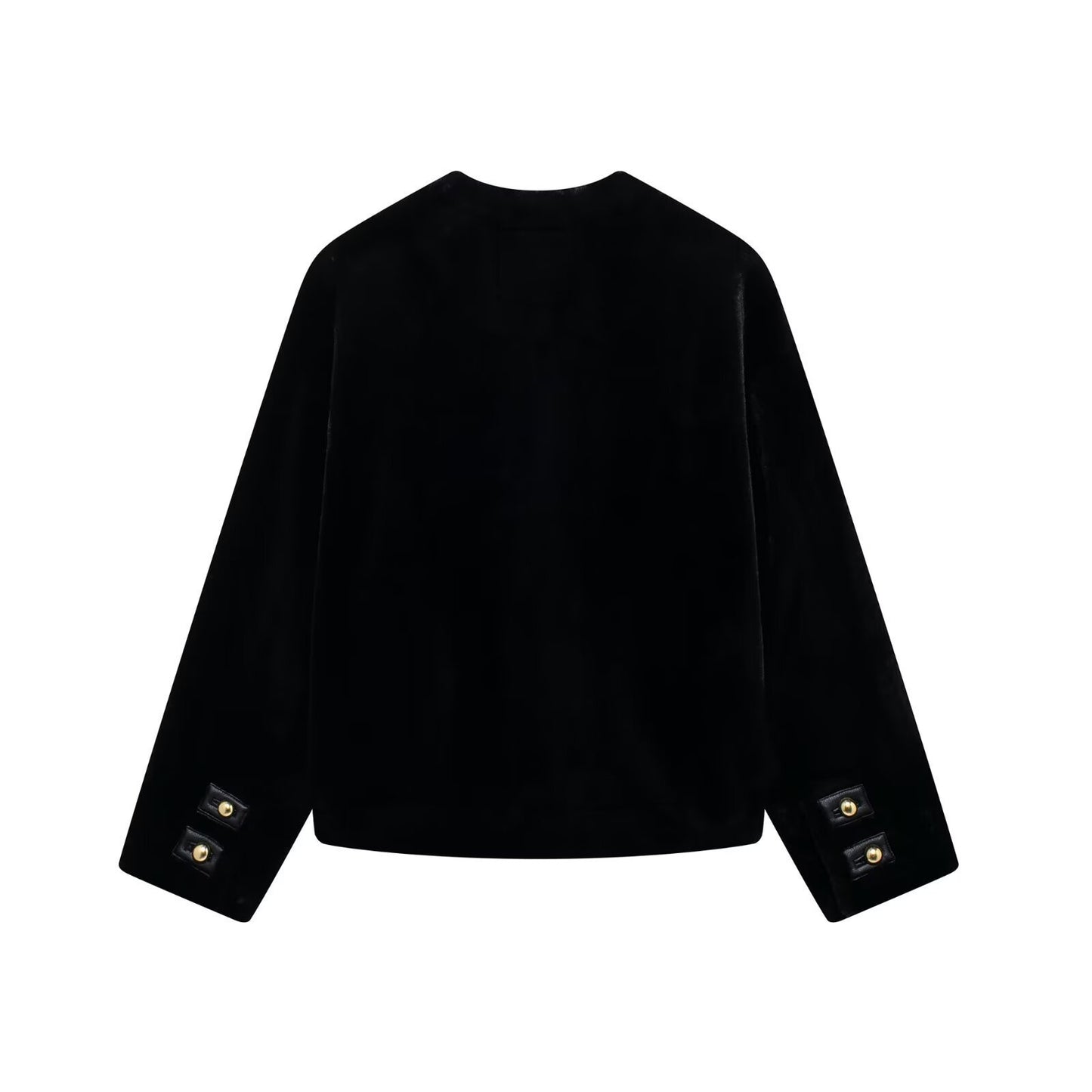 Artificial Fur Effect Jacket Coat