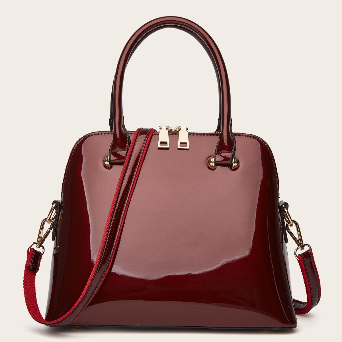 Women's Shiny Tote Shoulder Bag
