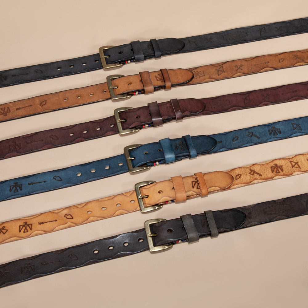 Vegetable Tanned Leather Belt