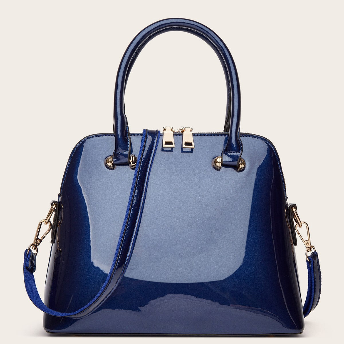 Women's Shiny Tote Shoulder Bag