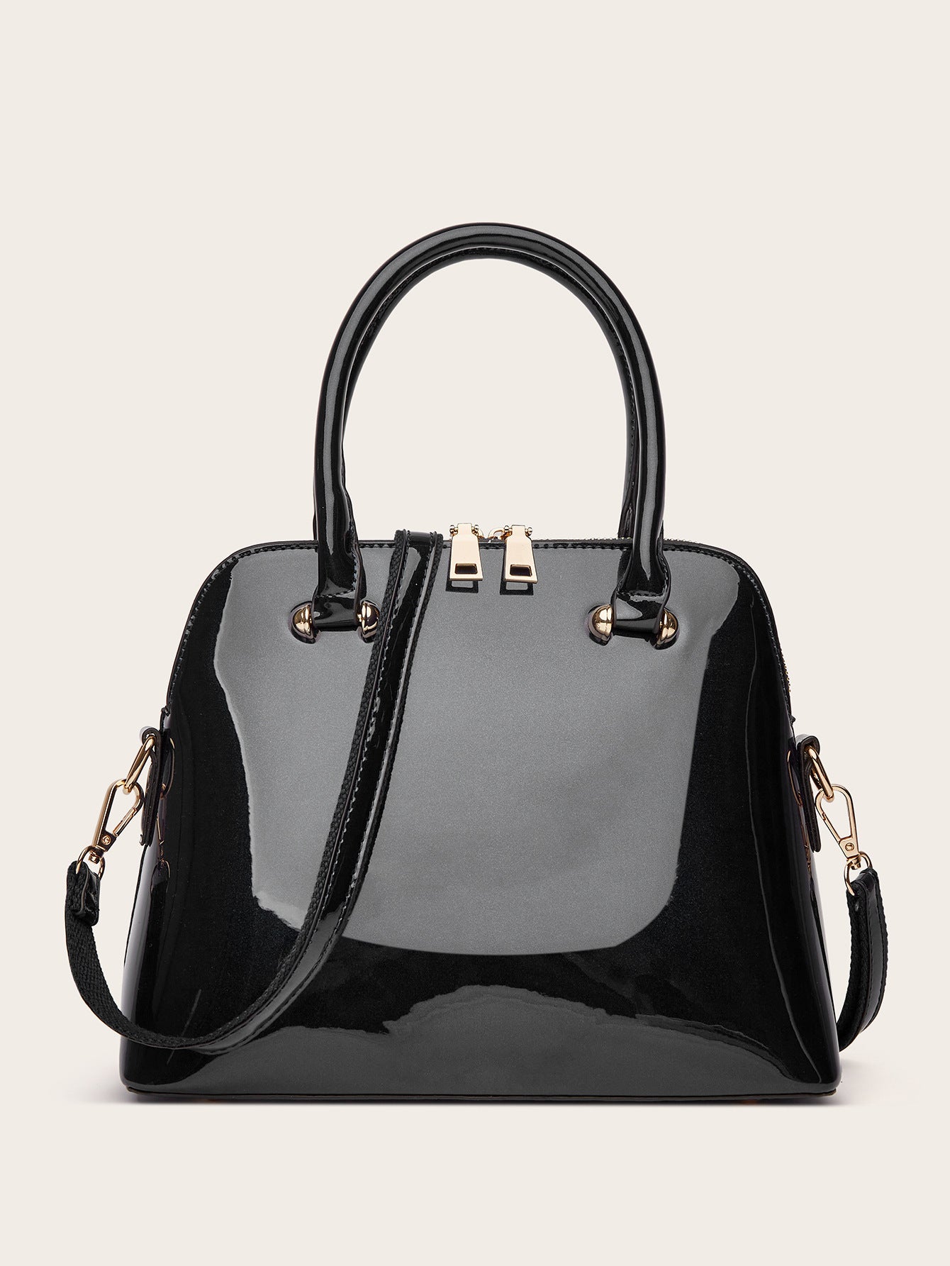Women's Shiny Tote Shoulder Bag