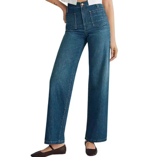 Washed Wide Leg Jeans