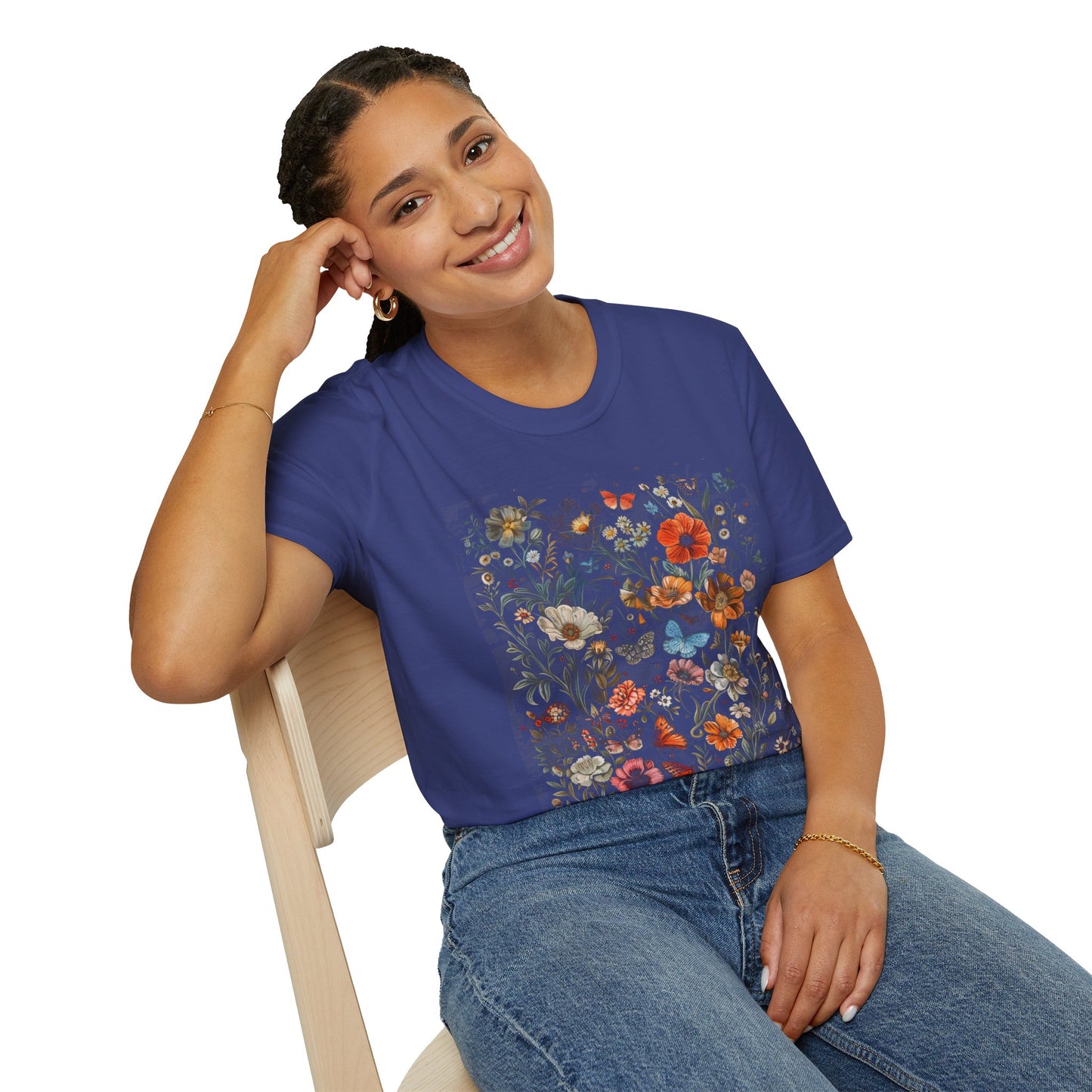 Wild Flower Butterfly T-Shirt