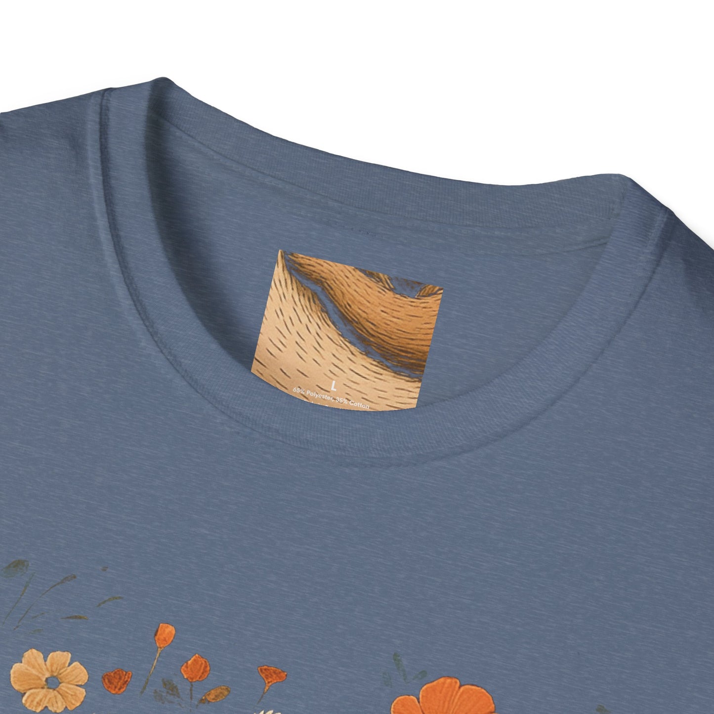 Mama Bear and Baby Bear T-Shirt with Wildflower Design