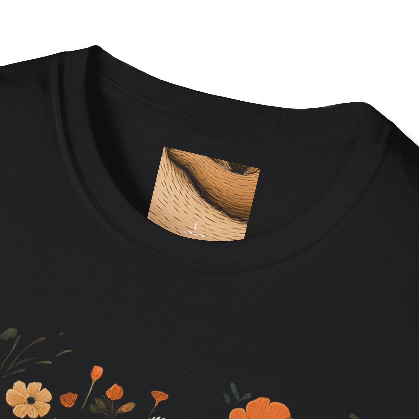 Mama Bear and Baby Bear T-Shirt with Wildflower Design