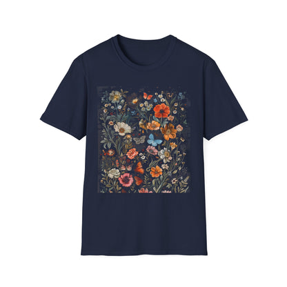 Wild Flower Butterfly T-Shirt