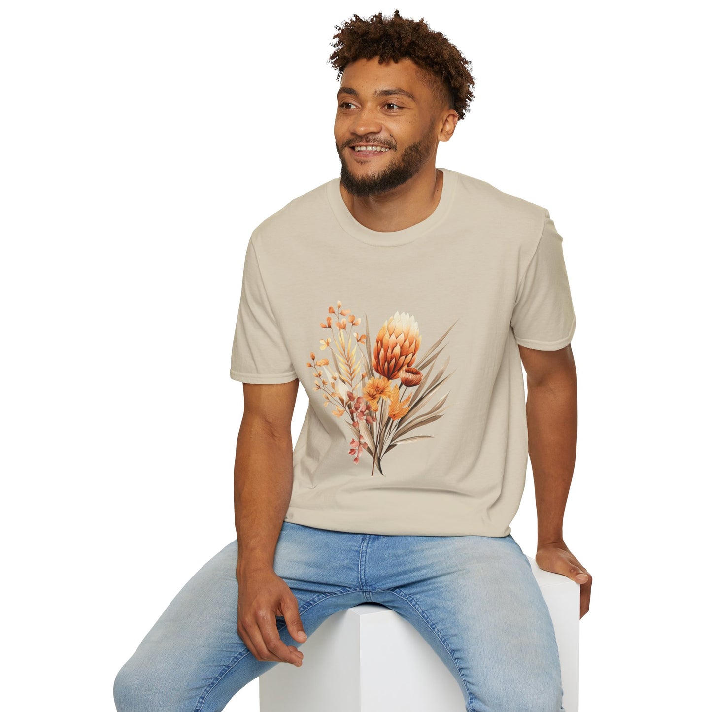 Boho Flower T-Shirt for Women Men Nature Lovers Gift Idea