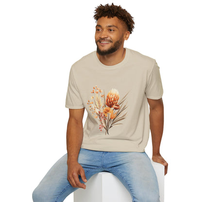 Boho Flower T-Shirt for Women Men Nature Lovers Gift Idea
