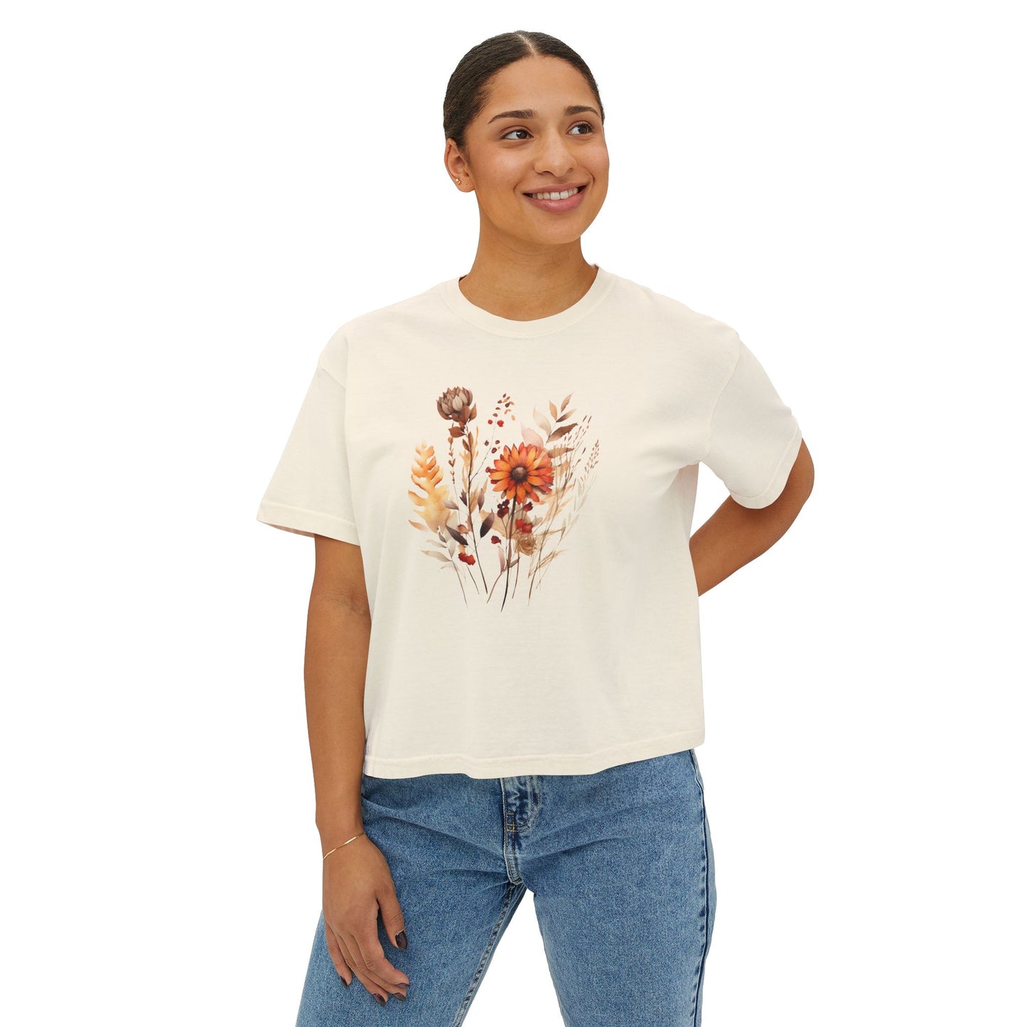 Women's Boxy Tee - Casual Boxy T shirt