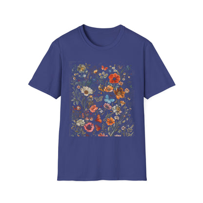 Wild Flower Butterfly T-Shirt