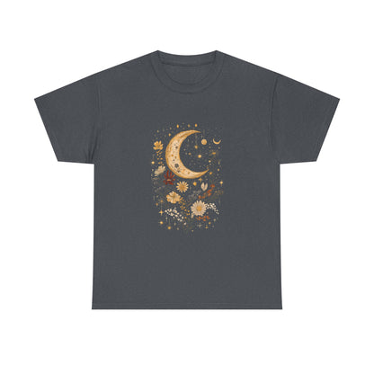 Celestial Floral T-Shirt - Unisex Heavy Cotton Tee