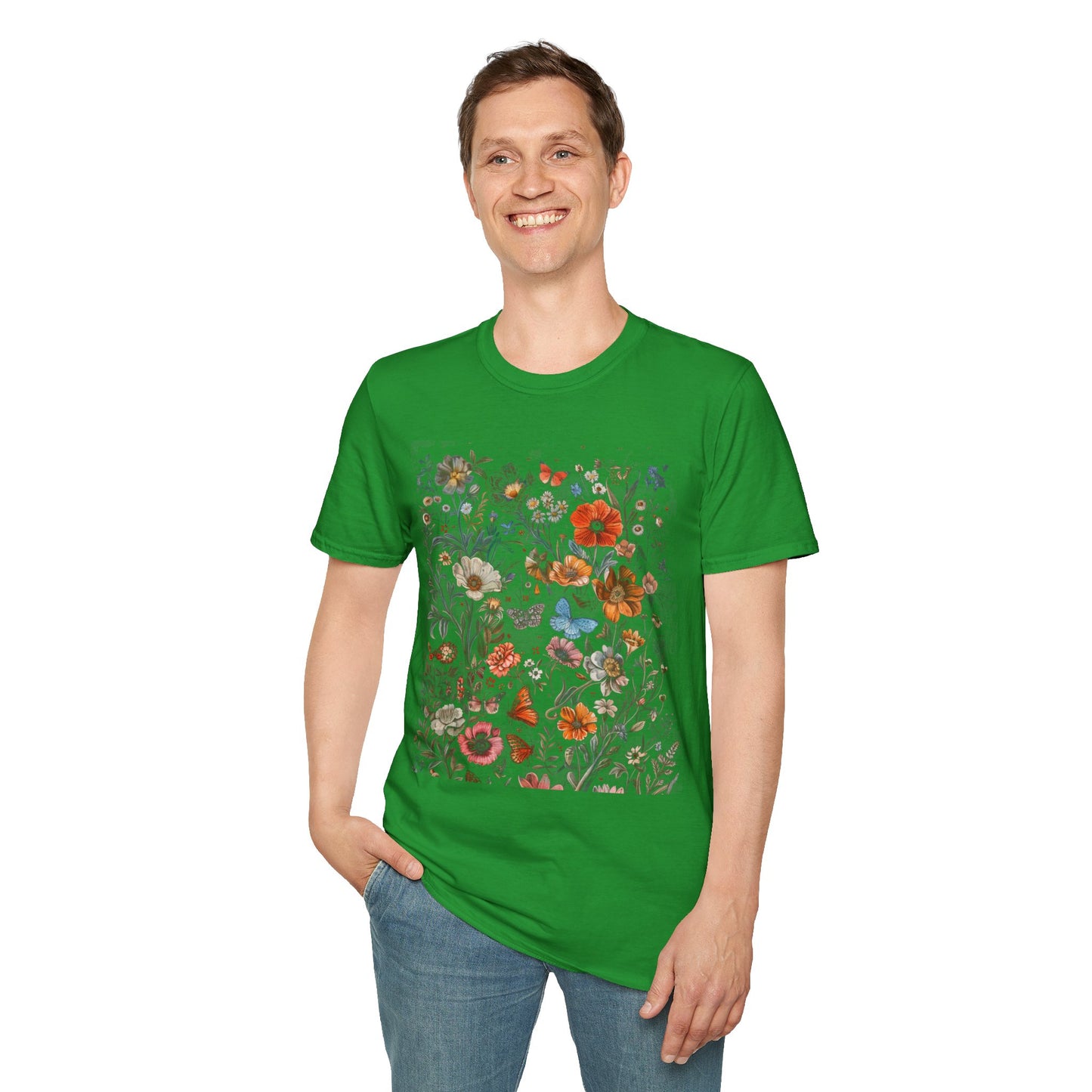 Wild Flower Butterfly T-Shirt