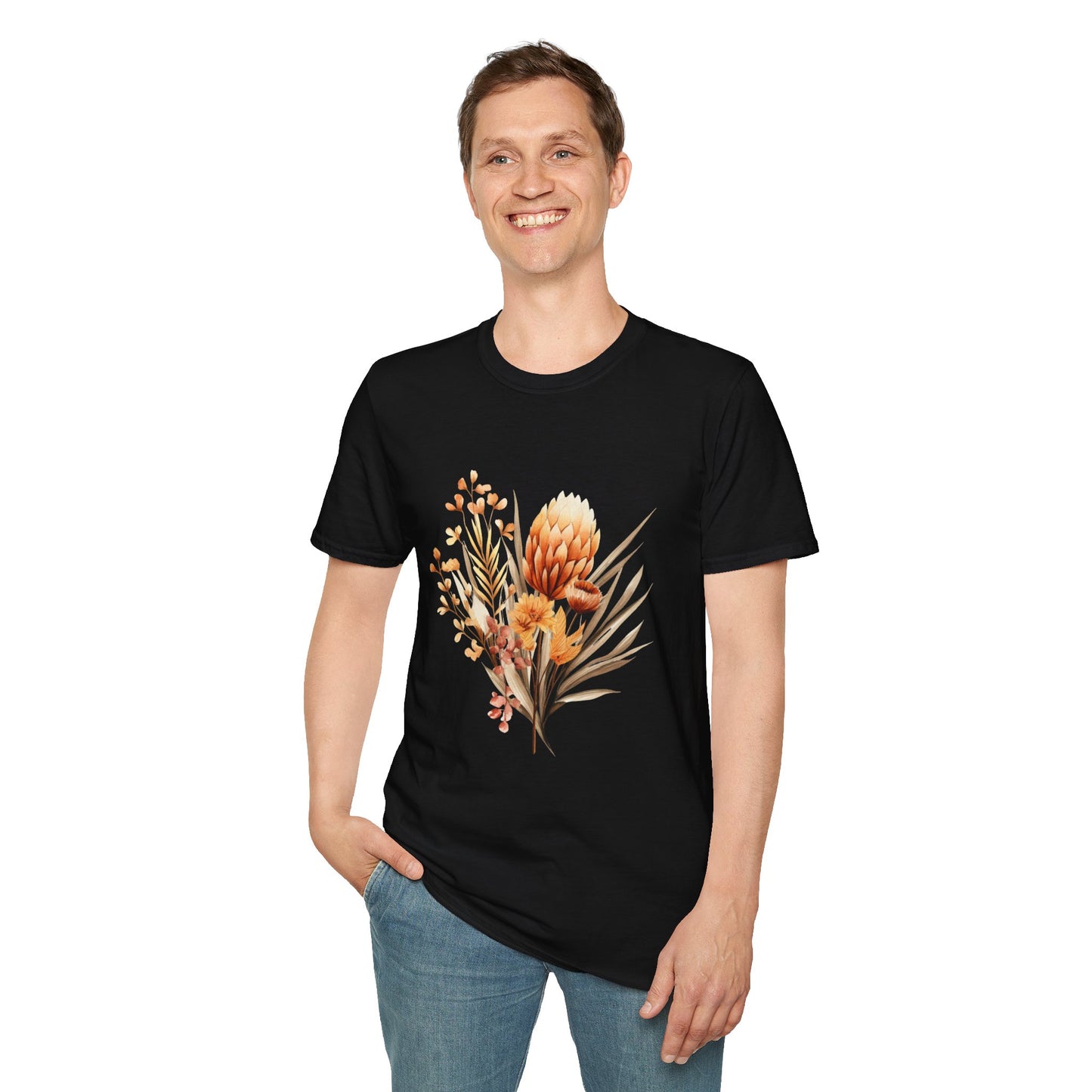 Boho Flower T-Shirt for Women Men Nature Lovers Gift Idea
