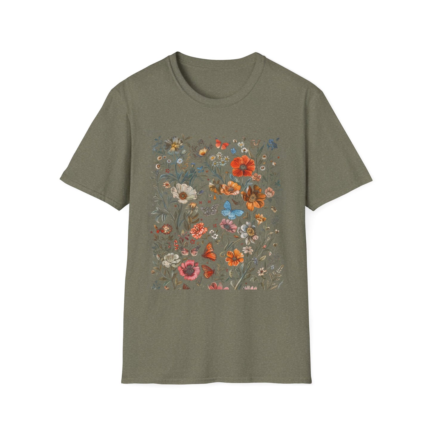 Wild Flower Butterfly T-Shirt