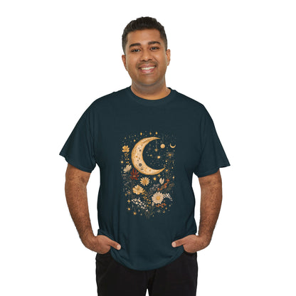 Celestial Floral T-Shirt - Unisex Heavy Cotton Tee