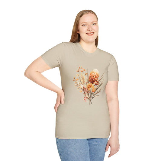 Boho Flower T-Shirt for Women Men Nature Lovers Gift Idea