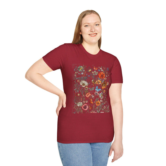 Wild Flower Butterfly T-Shirt