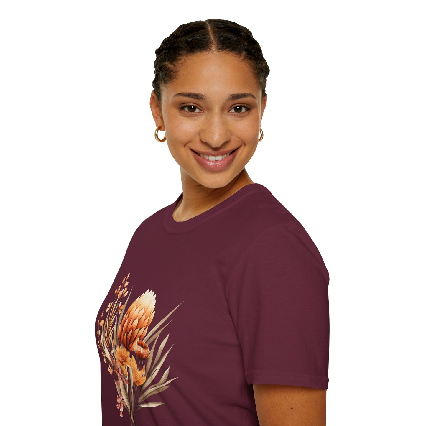 Boho Flower T-Shirt for Women Men Nature Lovers Gift Idea