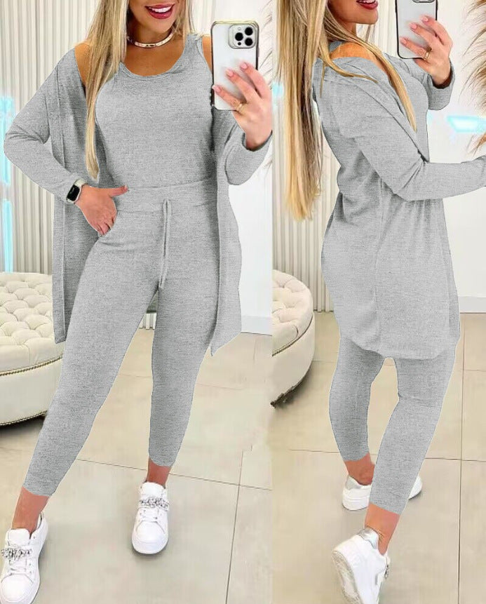 Women's 3 piece Vest Pants Inverness Solid Color