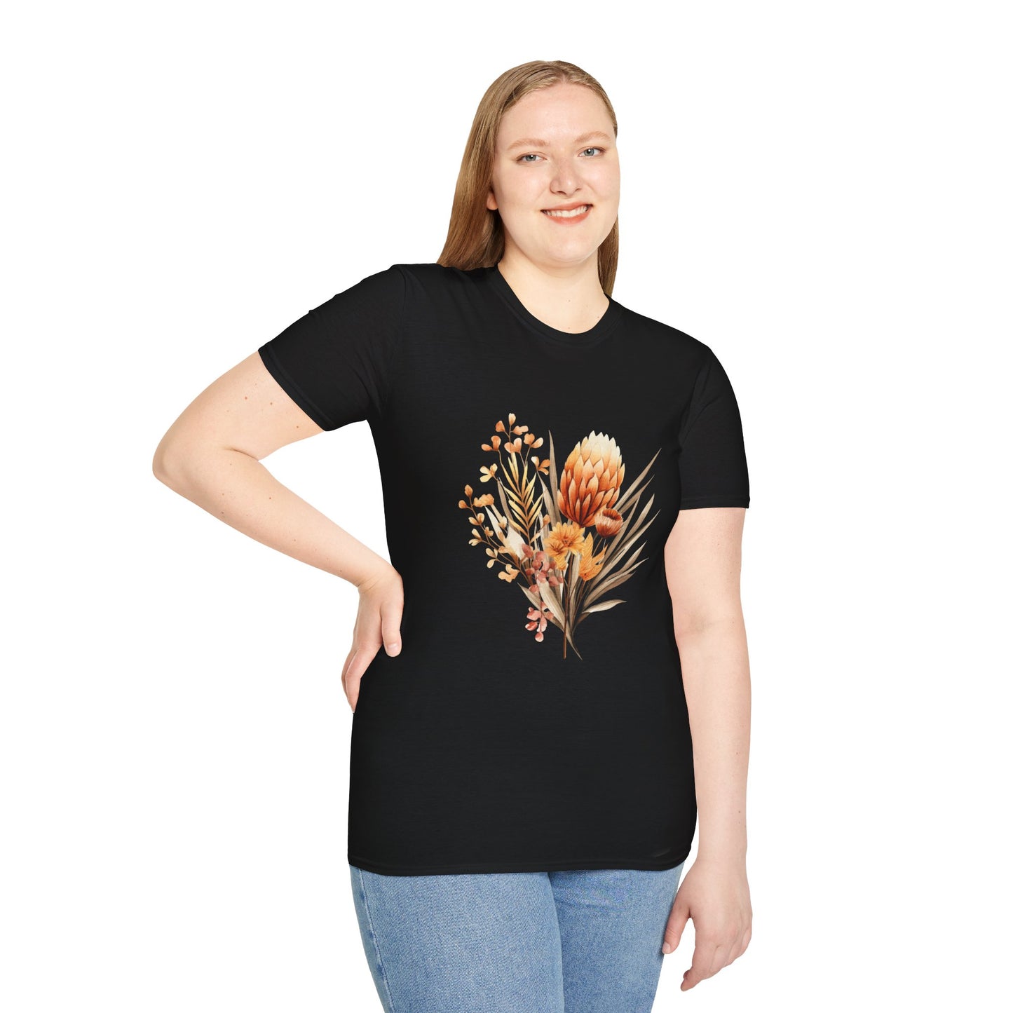 Boho Flower T-Shirt for Women Men Nature Lovers Gift Idea