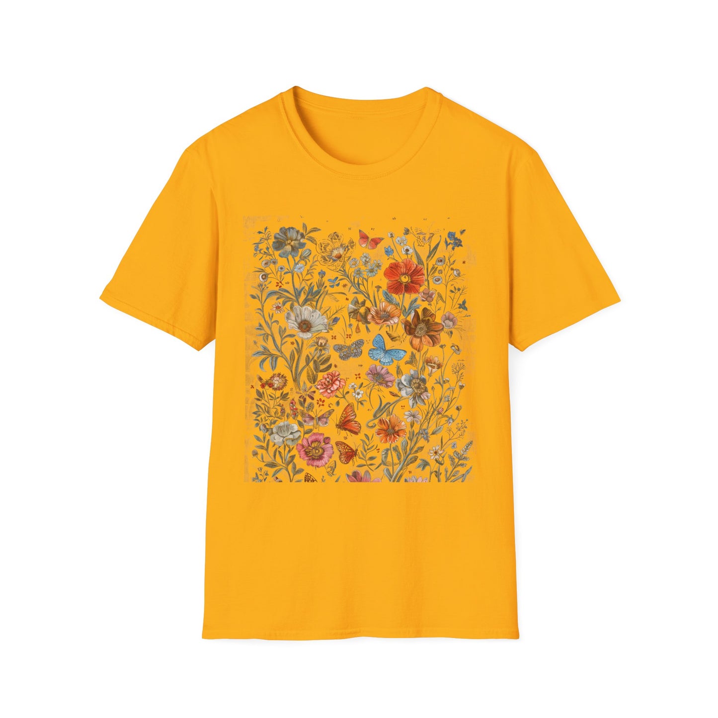 Wild Flower Butterfly T-Shirt