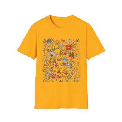 Wild Flower Butterfly T-Shirt