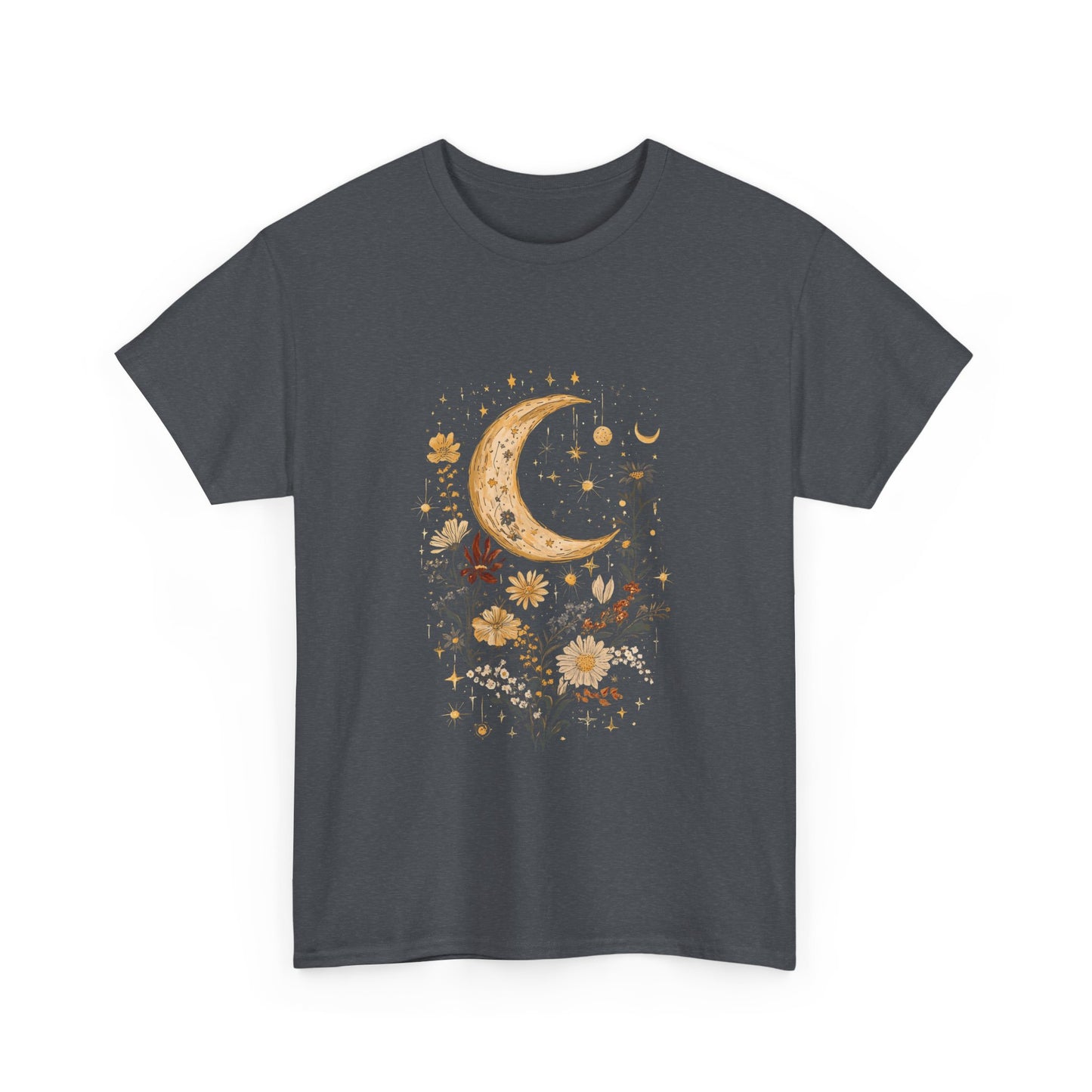 Celestial Floral T-Shirt - Unisex Heavy Cotton Tee
