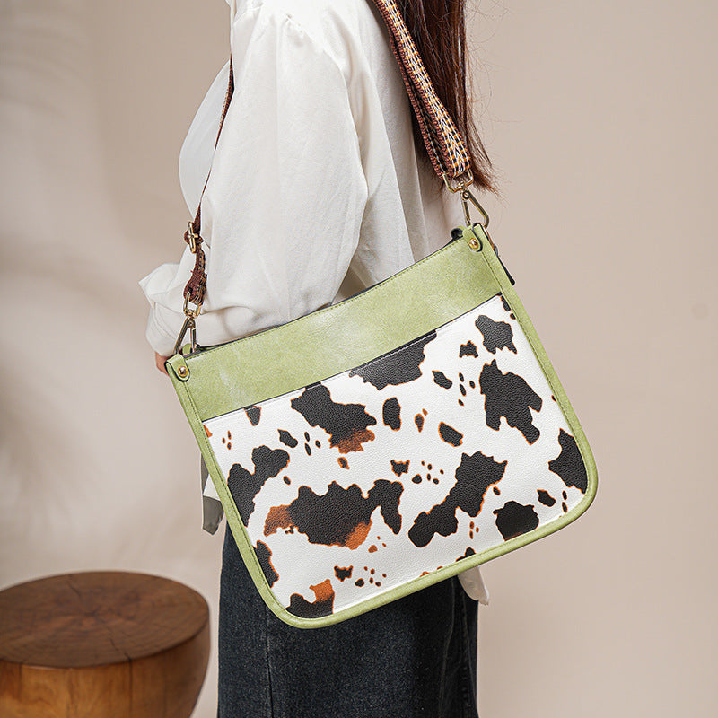 Cows Pattern One-Shoulder Tote