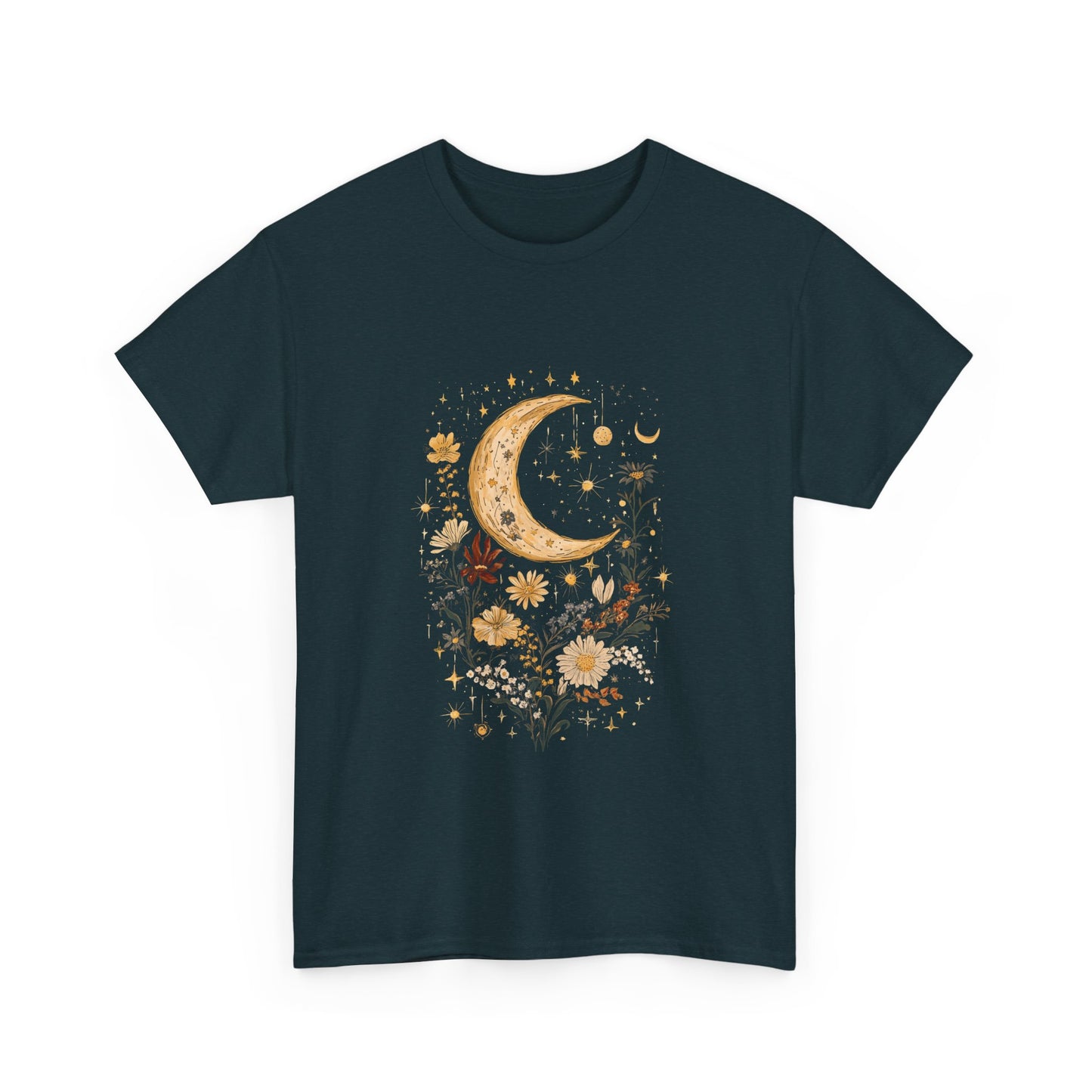 Celestial Floral T-Shirt - Unisex Heavy Cotton Tee