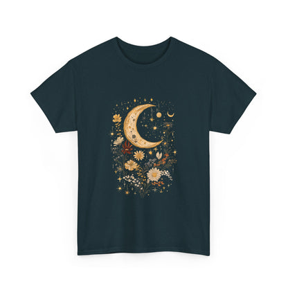 Celestial Floral T-Shirt - Unisex Heavy Cotton Tee