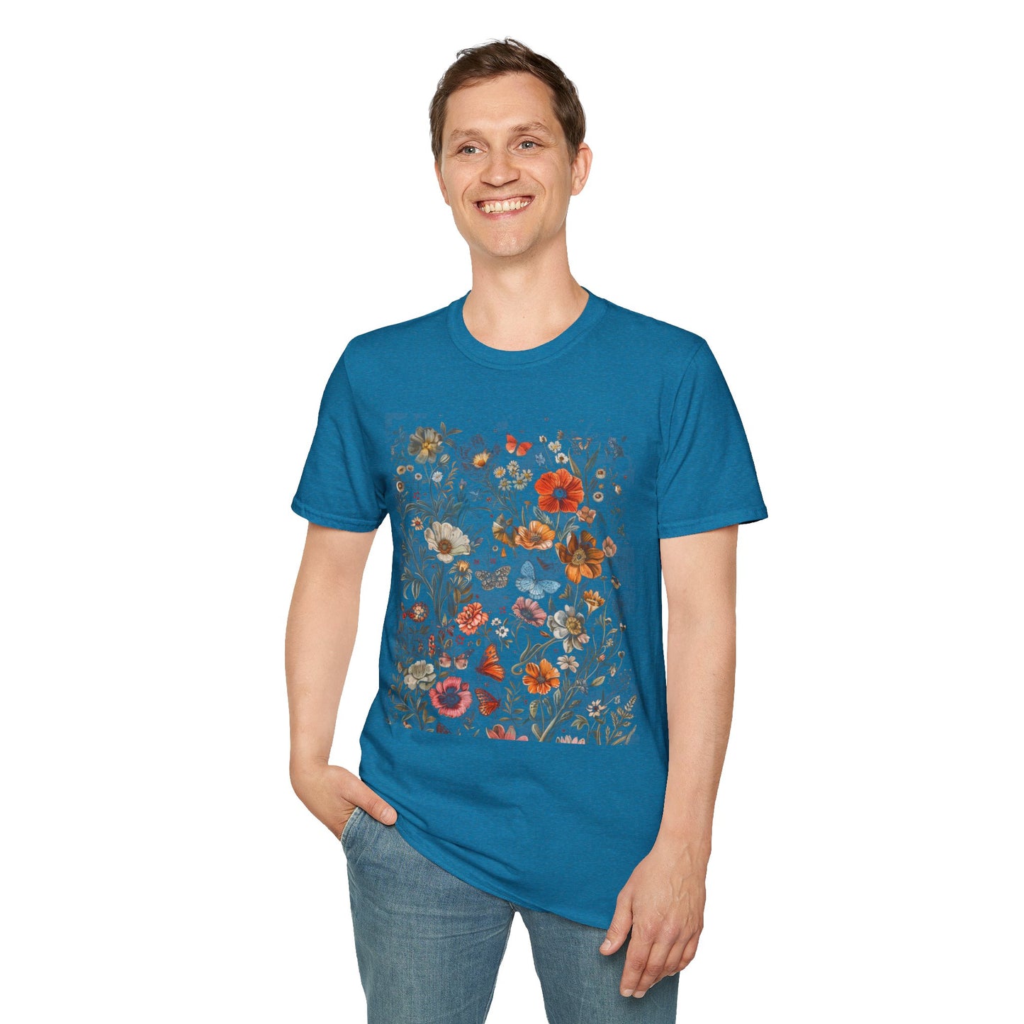 Wild Flower Butterfly T-Shirt