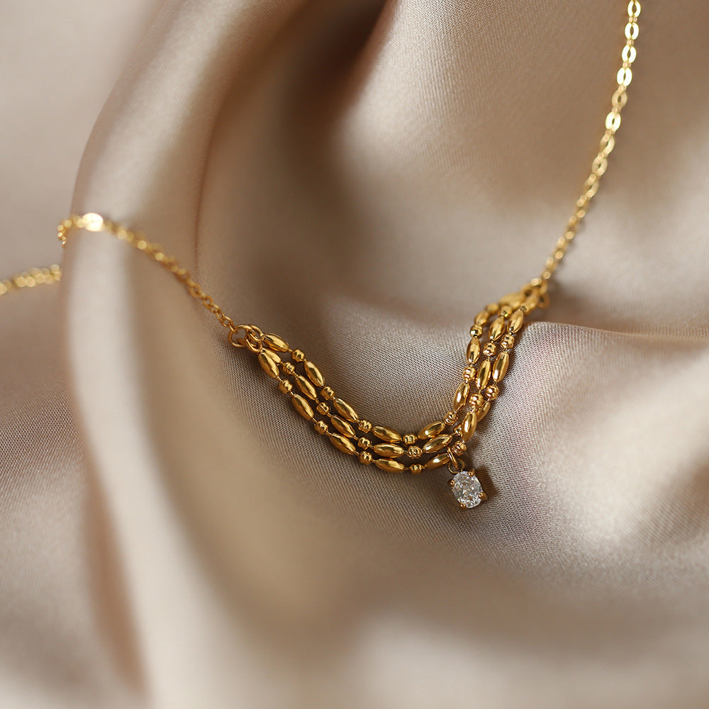 Titanium Steel Clavicle Necklace