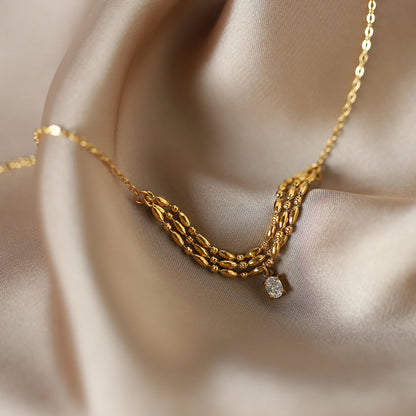 Titanium Steel Clavicle Necklace