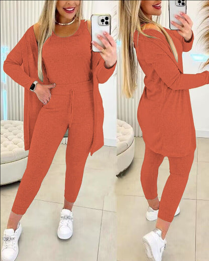 Women's 3 piece Vest Pants Inverness Solid Color