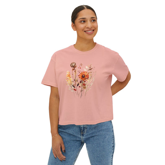Women's Boxy Tee - Casual Boxy T shirt