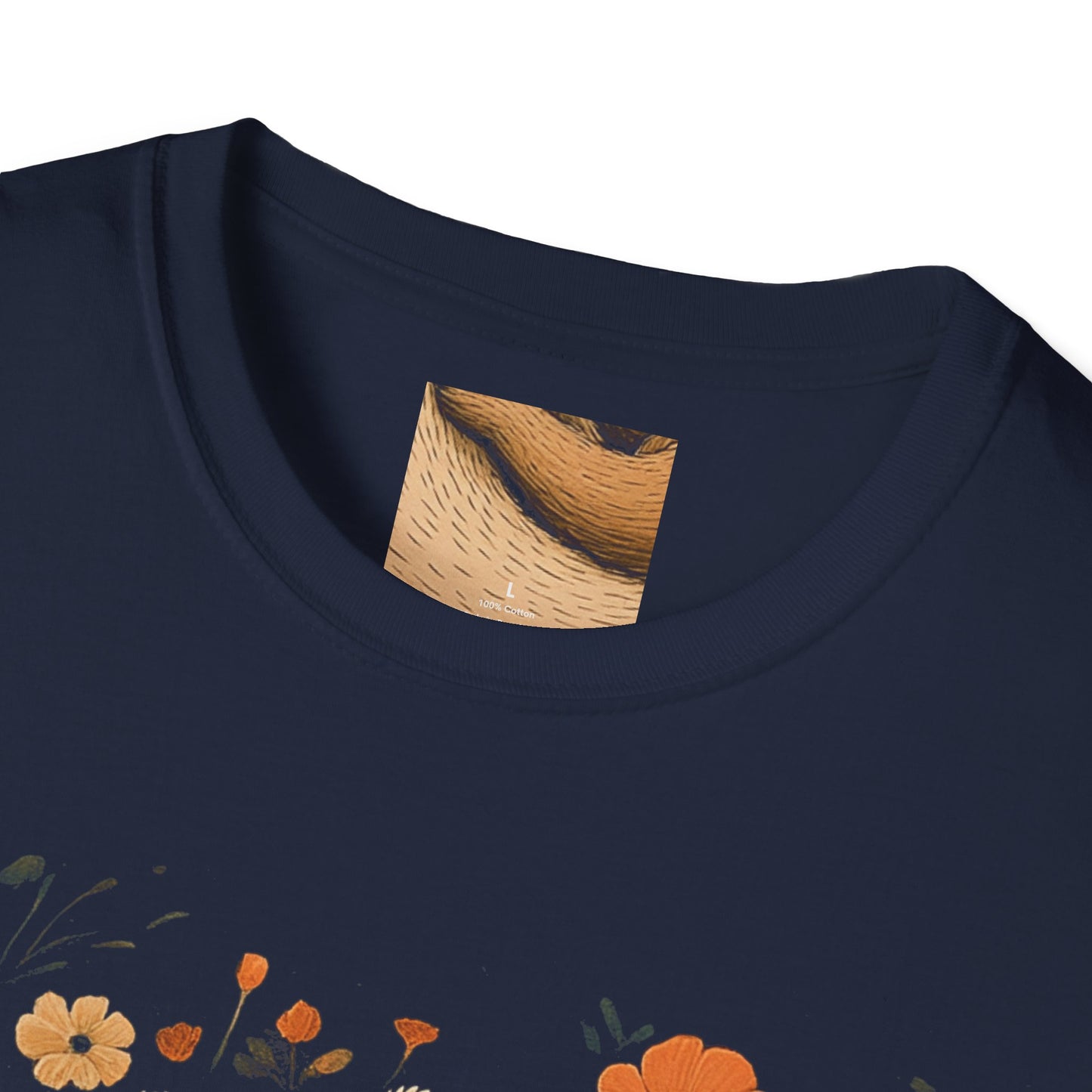Mama Bear and Baby Bear T-Shirt with Wildflower Design