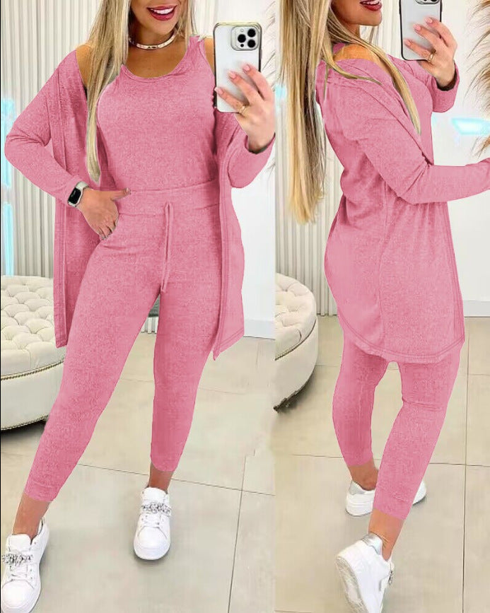 Women's 3 piece Vest Pants Inverness Solid Color