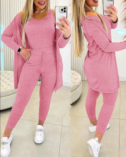 Women's 3 piece Vest Pants Inverness Solid Color