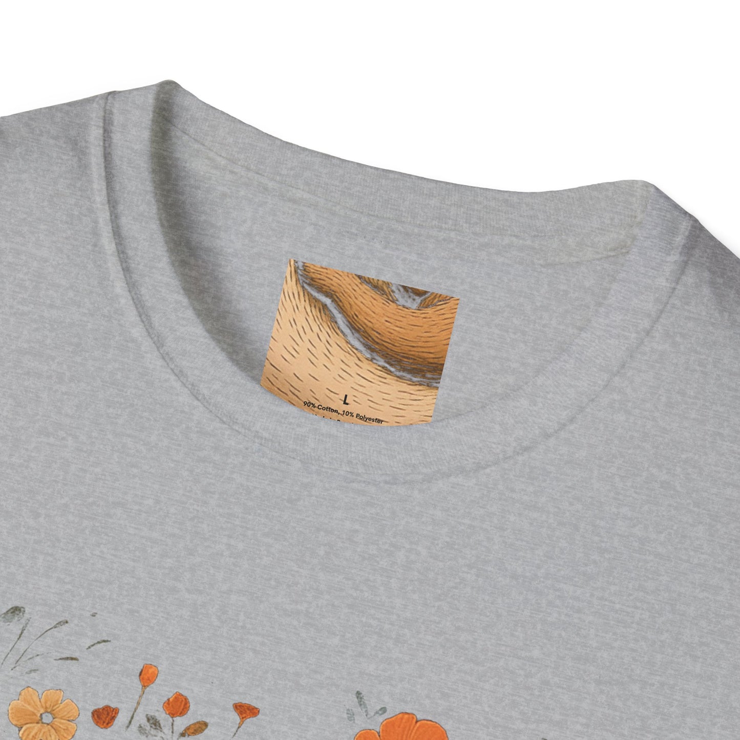 Mama Bear and Baby Bear T-Shirt with Wildflower Design