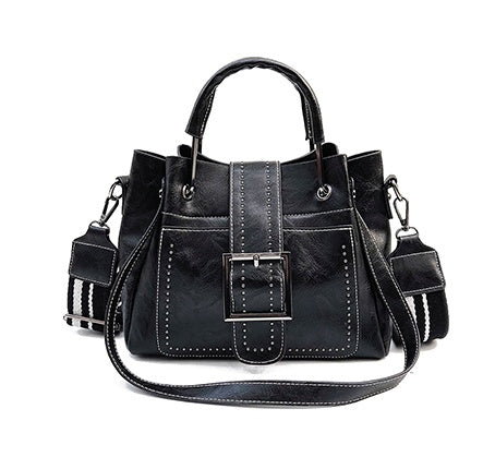 Leather Bucket Bag Handbag