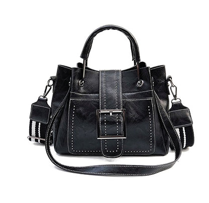 Leather Bucket Bag Handbag