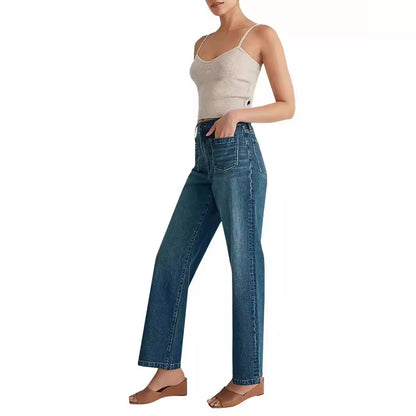 Washed Wide Leg Jeans