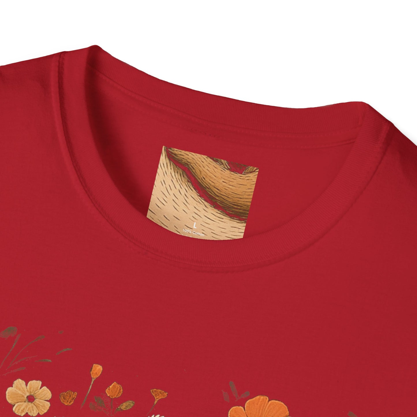 Mama Bear and Baby Bear T-Shirt with Wildflower Design