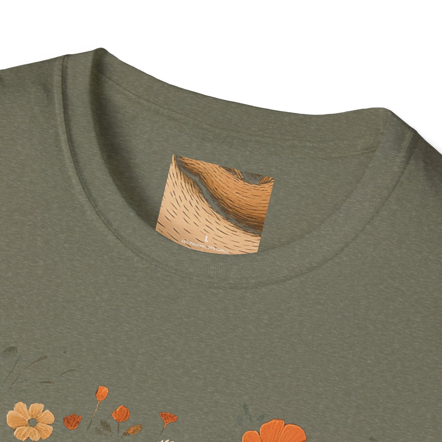 Mama Bear and Baby Bear T-Shirt with Wildflower Design
