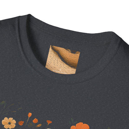 Mama Bear and Baby Bear T-Shirt with Wildflower Design