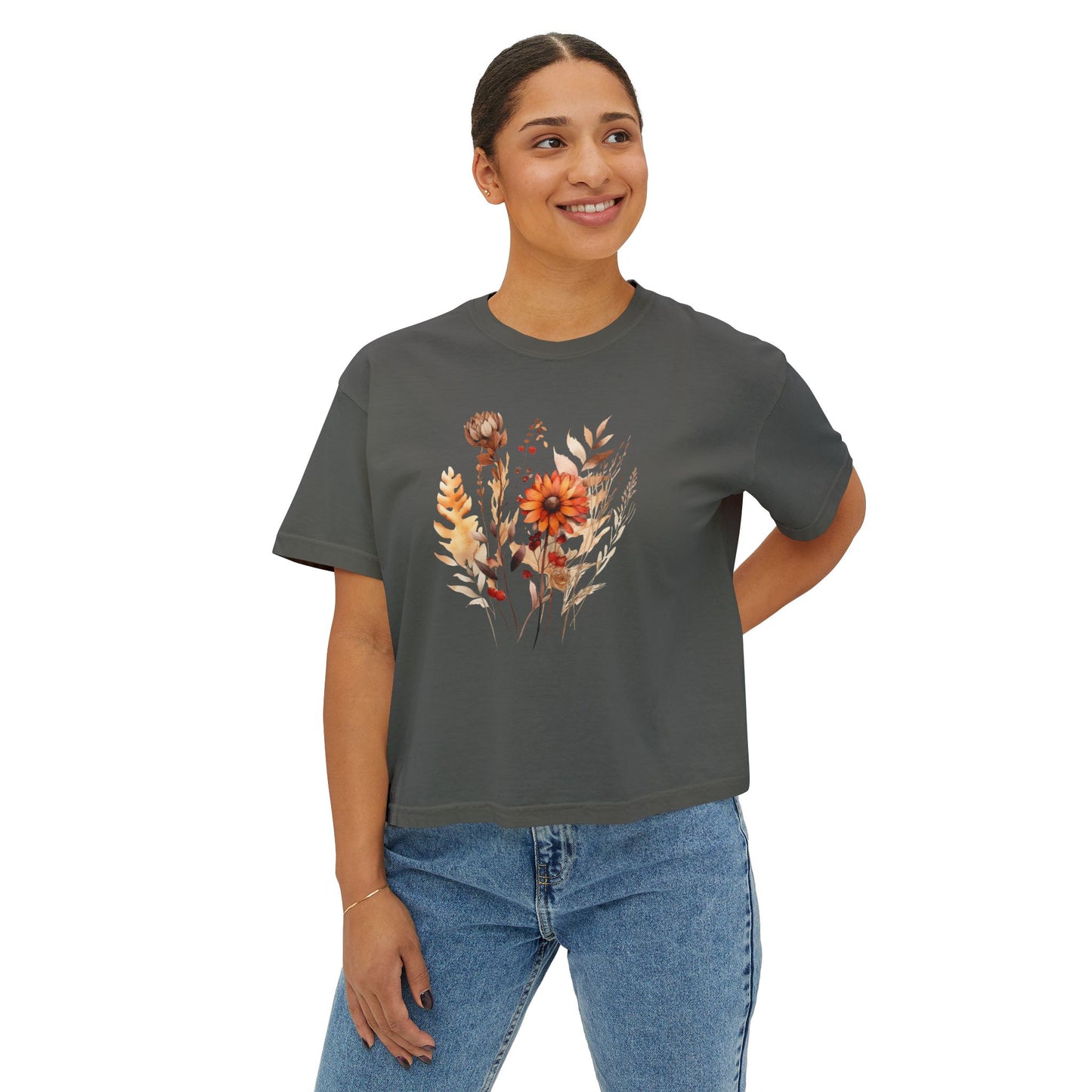 Women's Boxy Tee - Casual Boxy T shirt